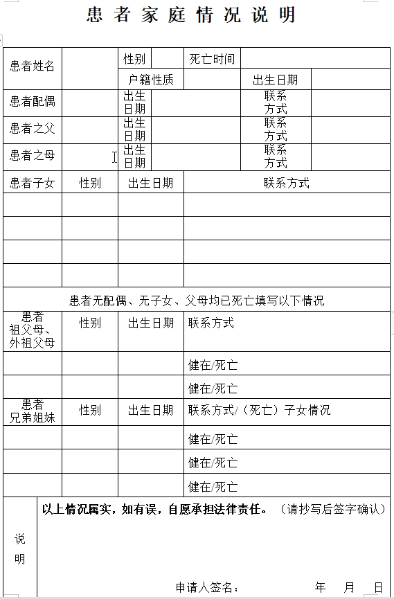 家庭情况